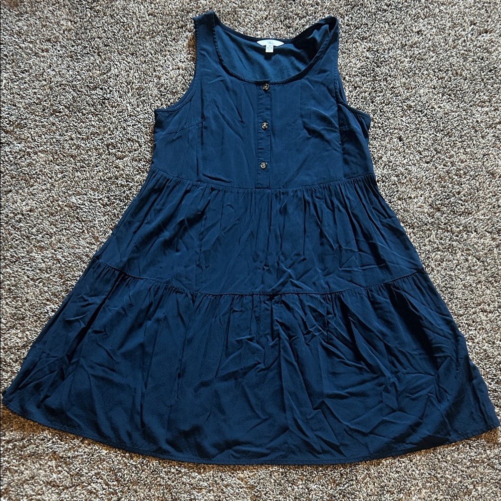 Time and Tru Dark Blue Top